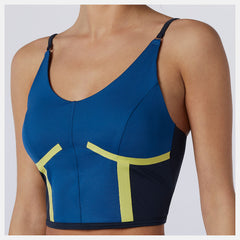 Captain Blue Determination NBSleek Crop Top New Balance Clothing