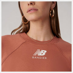 Terra Cotta Bandier Fleece Crew New Balance Clothing