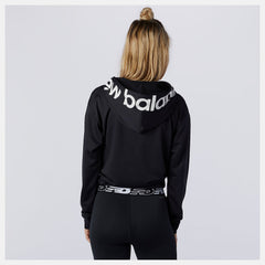 Black Relentless Cinched Hem Hoodie New Balance Clothing