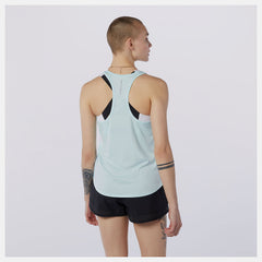 Pale Blue Printed Accelerate Tank New Balance Clothing