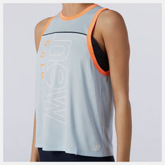 Uv Glo Printed Fast Flight Tank New Balance Clothing