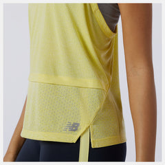 Yellow Impact Run Hybrid Tank New Balance Clothing