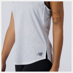 White Q Speed Fuel Jacquard Tank New Balance Clothing