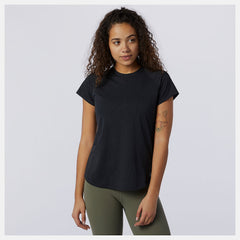 Black Q Speed Fuel Jacquard Short Sleeve New Balance Clothing