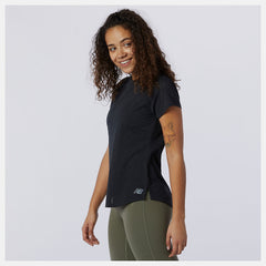 Black Q Speed Fuel Jacquard Short Sleeve New Balance Clothing