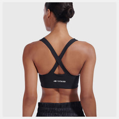 Black NB x Staud Crop Bra New Balance Clothing