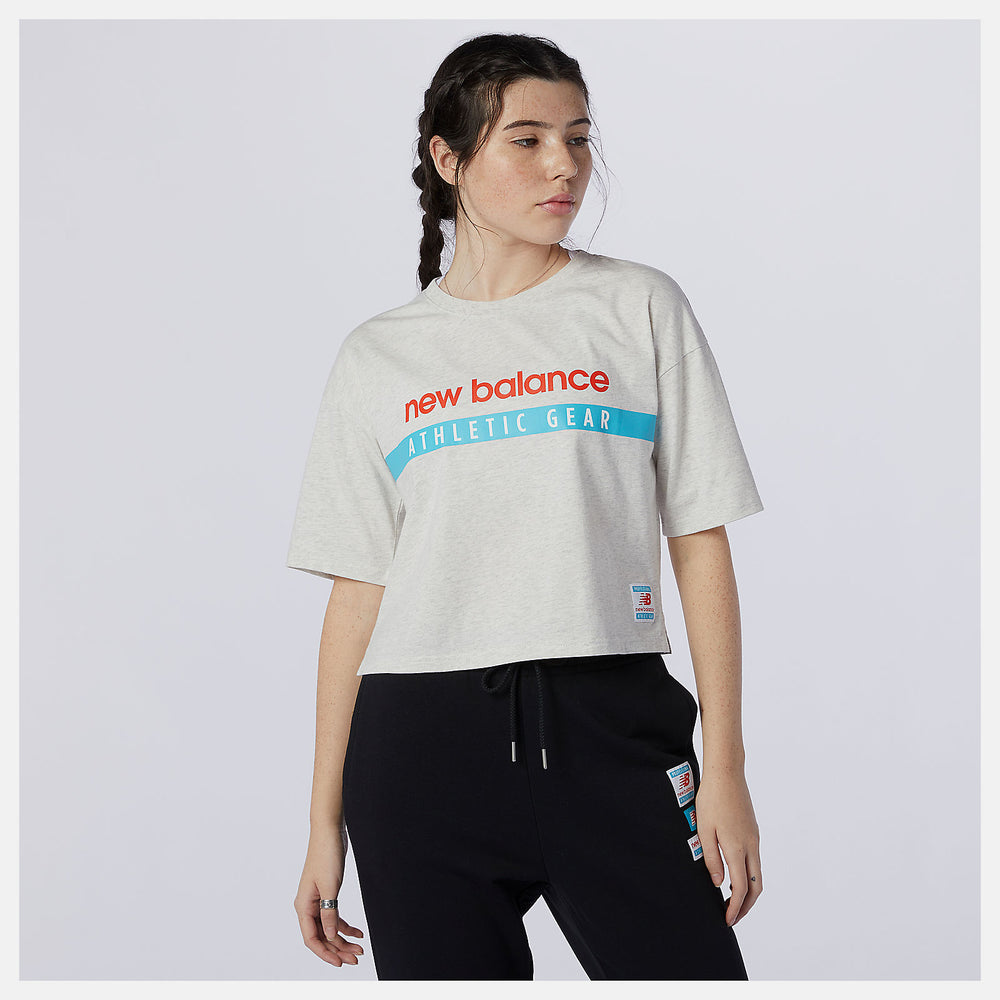 Sea Salt Heather NB Essentials Field Day Boxy Tee New Balance Clothing