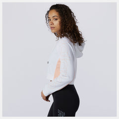 White Sport Style Optiks Hoodie New Balance Clothing