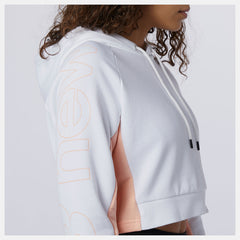 White Sport Style Optiks Hoodie New Balance Clothing