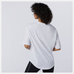 White NB Athletics Collide Short Sleeve Tee New Balance Clothing