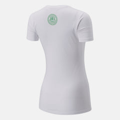 White Boston One Mile To Go Graphic Tee New Balance Clothing