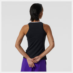 White Printed Tournament Tank New Balance Clothing