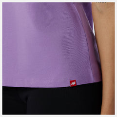 Heliotrope Essentials Stacked Logo Tee New Balance Clothing