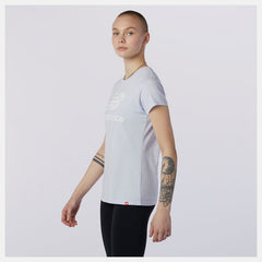 Grey Essentials Stacked Logo Tee New Balance Clothing