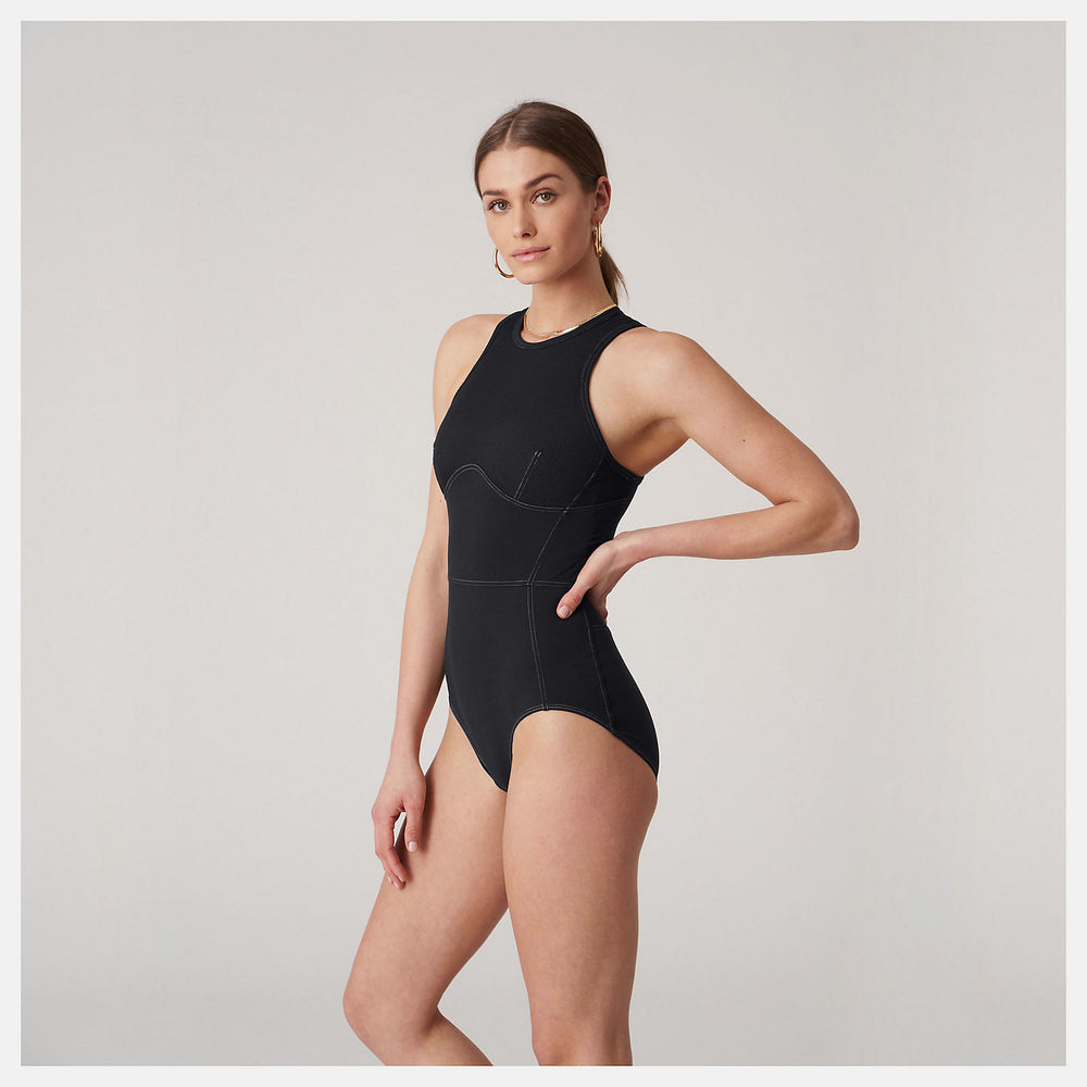 Black Bandier Brief Bodysuit New Balance Clothing