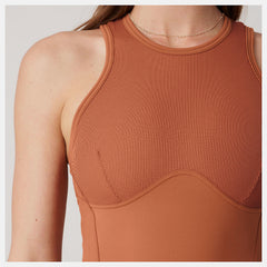 Terra Cotta Bandier Brief Bodysuit New Balance Clothing