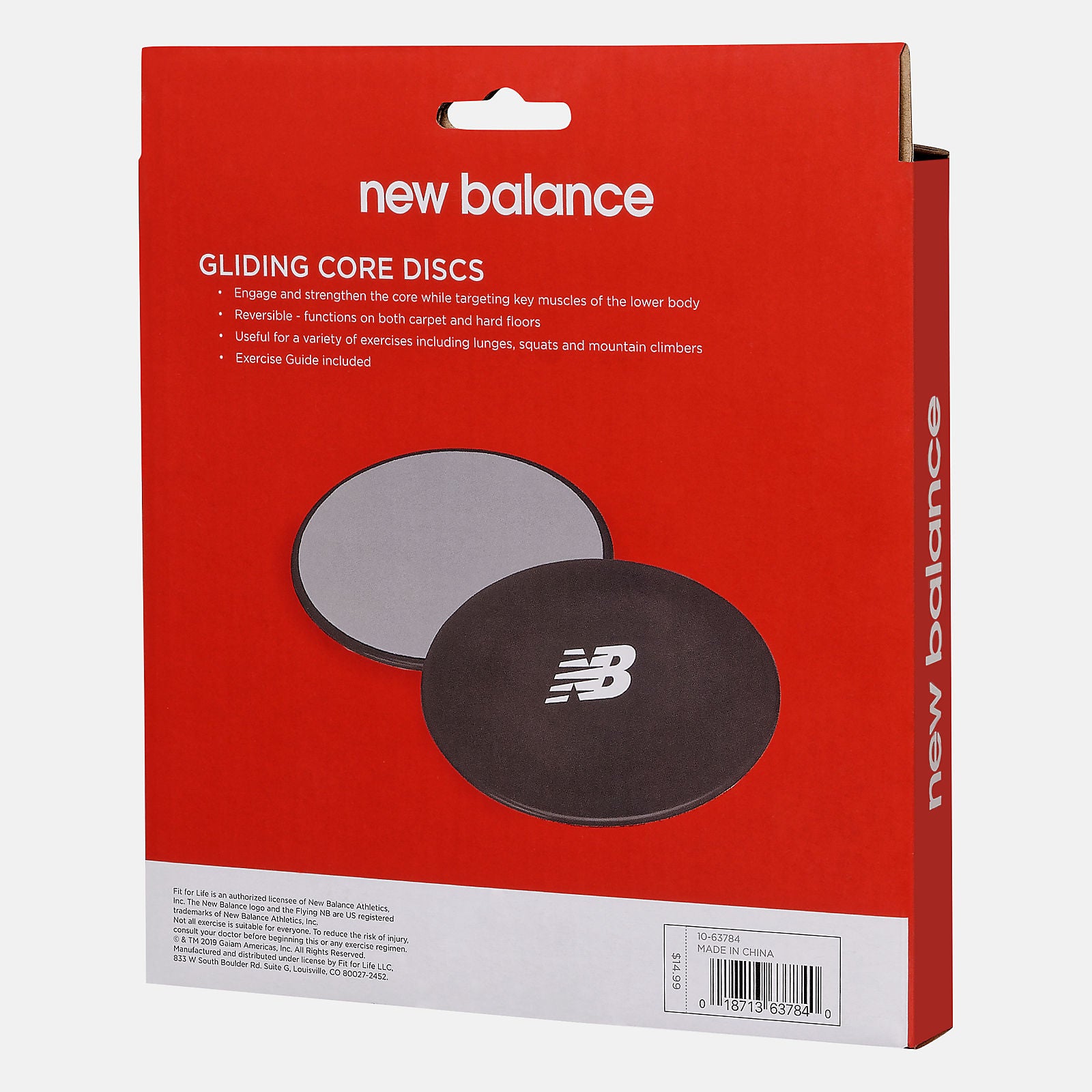 Black Sliding Core Discs New Balance Accessories