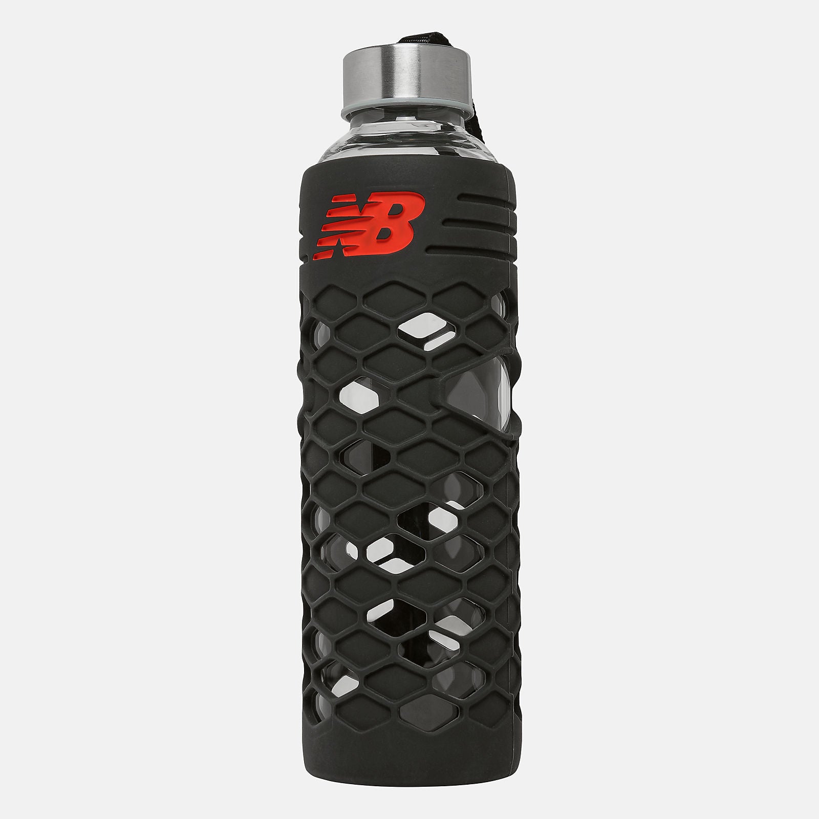 Black 20 oz Glass Water Bottle New Balance Accessories