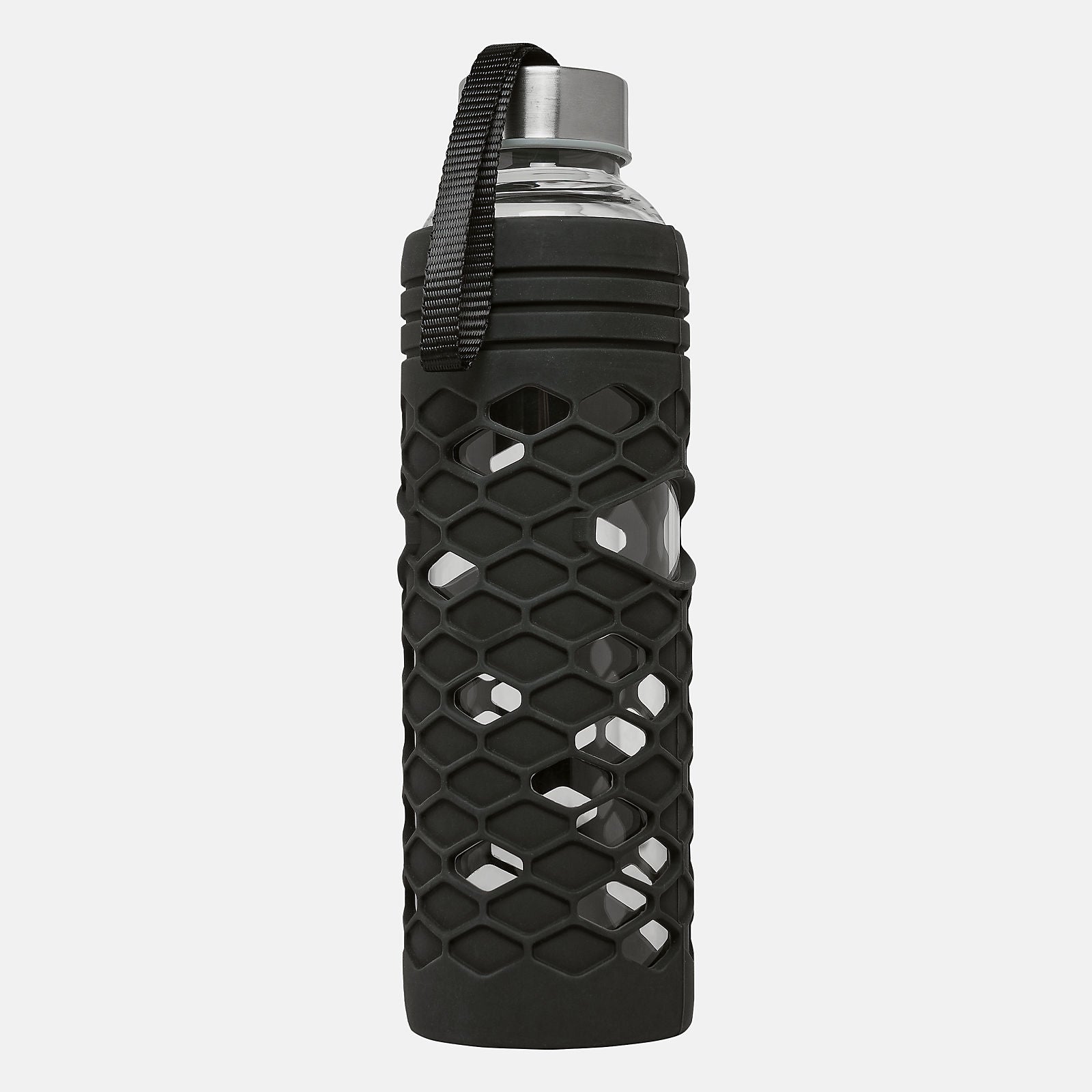Black 20 oz Glass Water Bottle New Balance Accessories