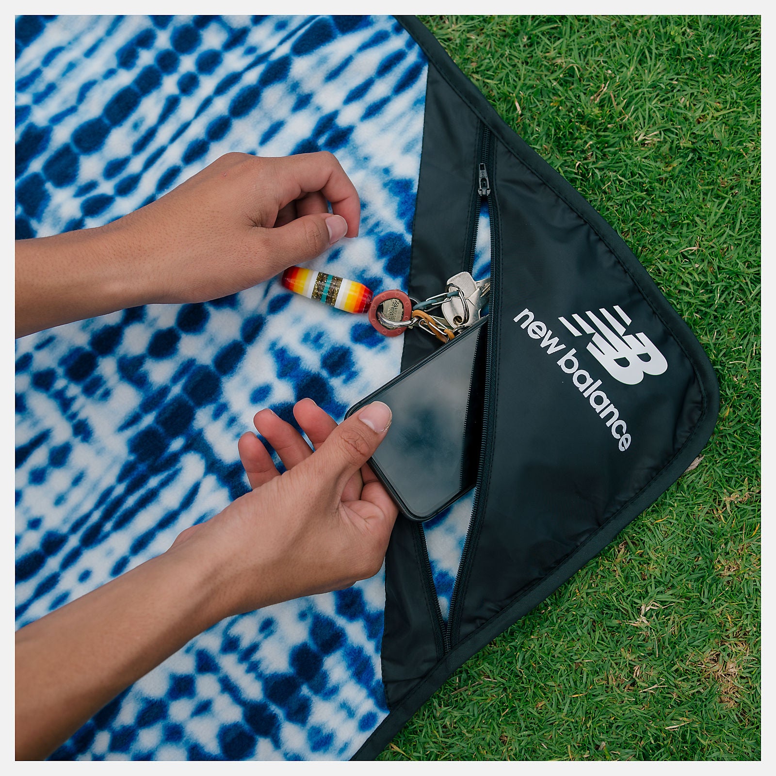 Indigo/White Slowtide X New Balance Camp Blanket New Balance Accessories