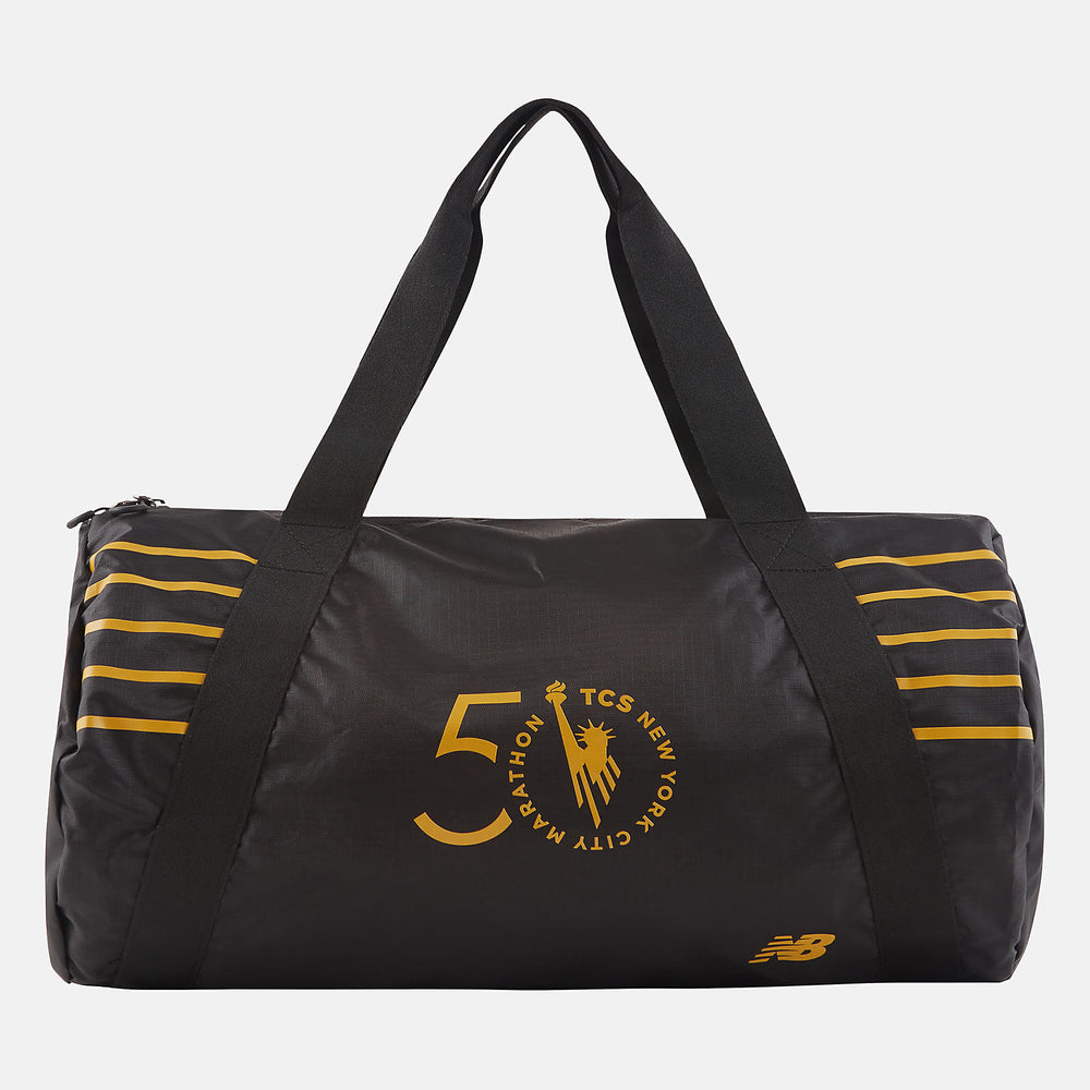 Black NYC Marathon Packable Duffel New Balance Accessories