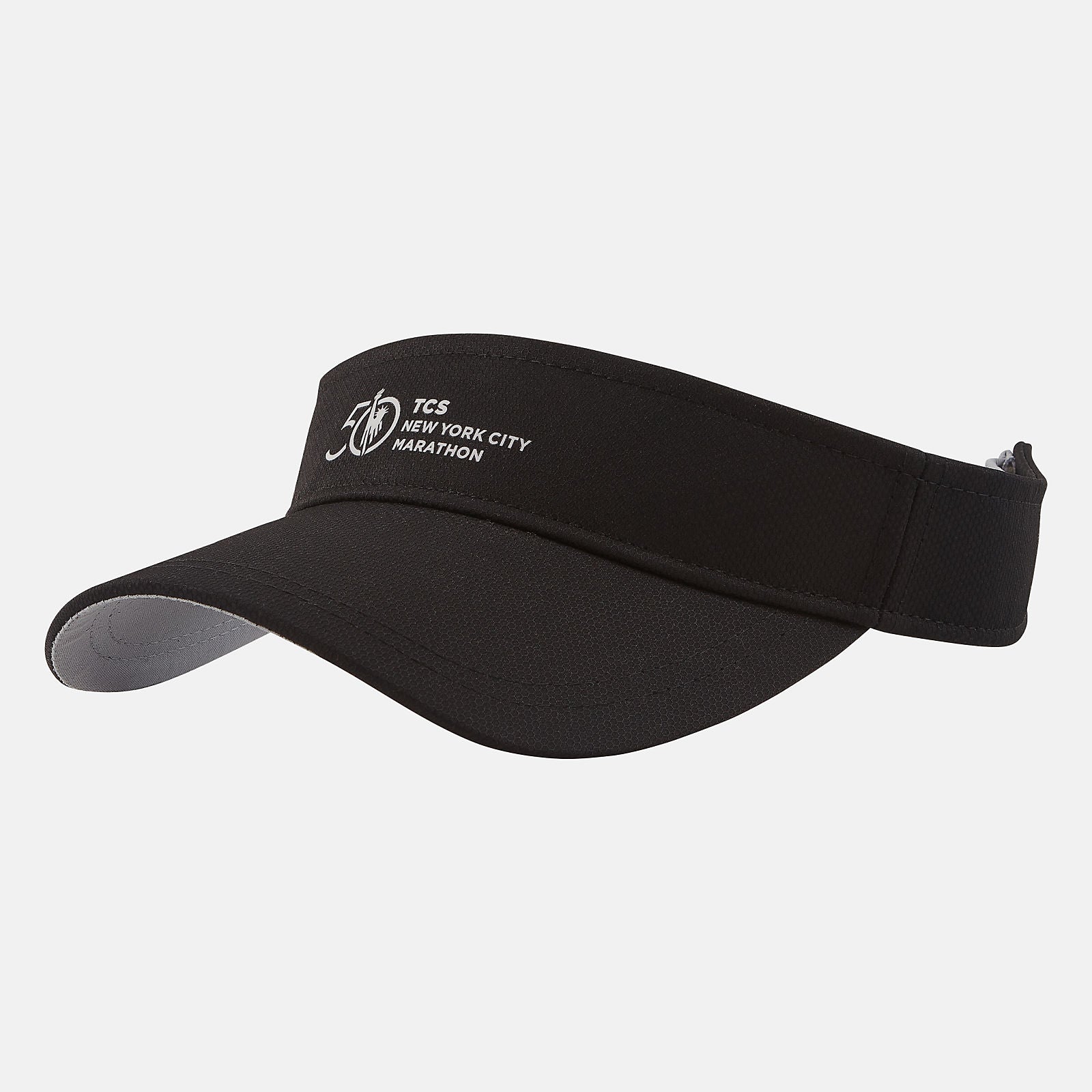 Black NYC Marathon Performance Visor New Balance Accessories