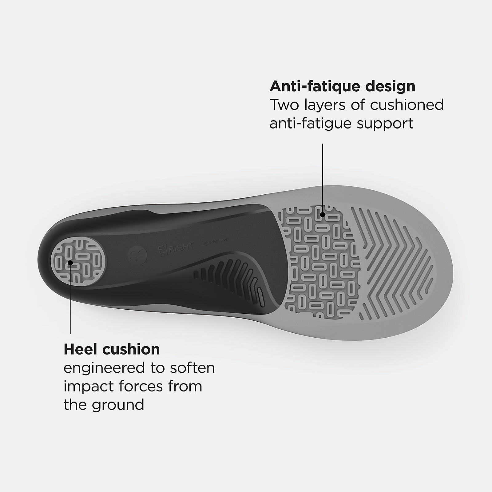Light Grey/Black and Grey Casual Flex Cushion Insole New Balance Accessories