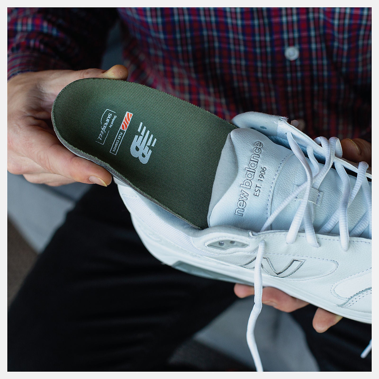 Light Grey/Black and Grey Casual Flex Cushion Insole New Balance Accessories