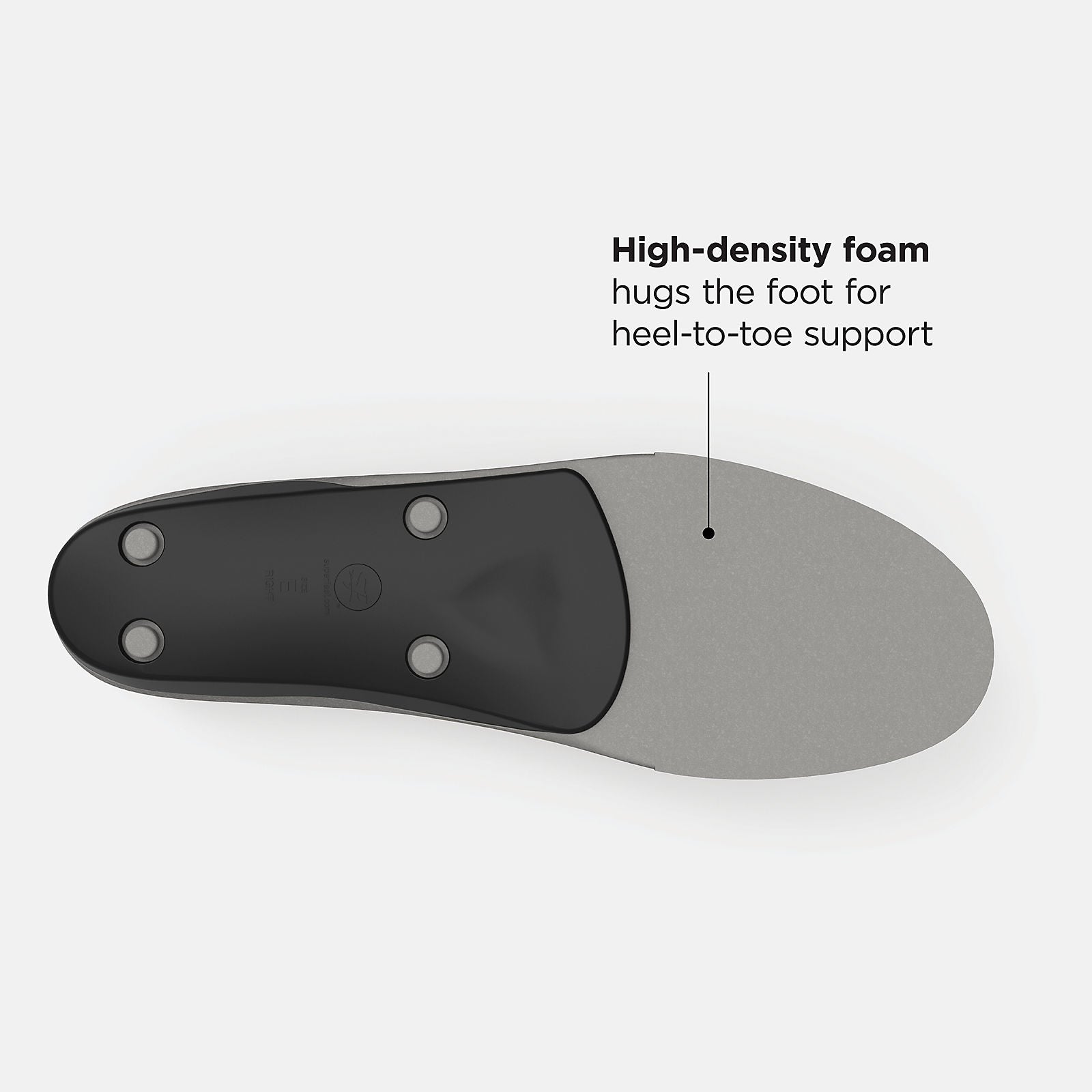 Light Grey/Black Casual Arch Support Insole New Balance Accessories
