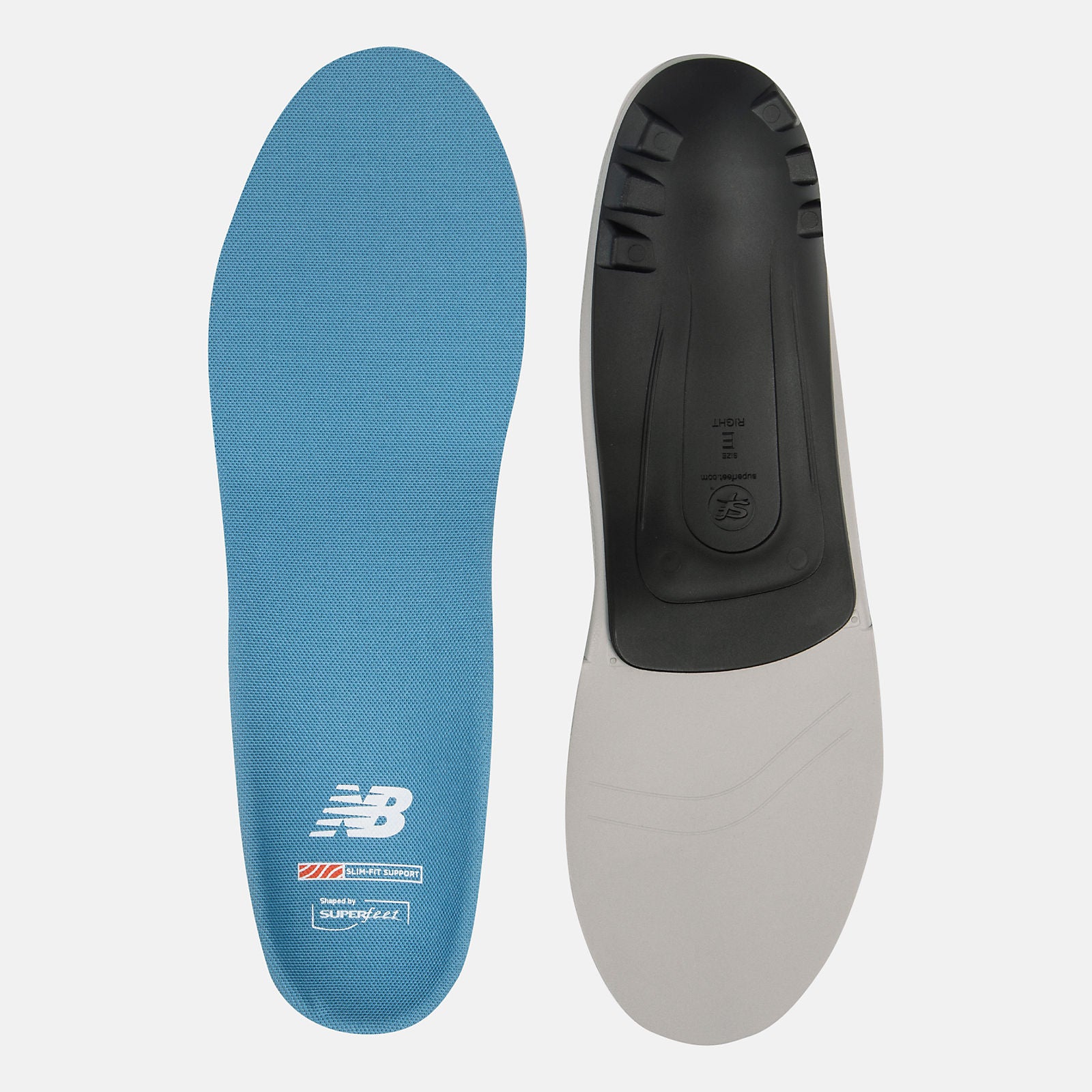 Light Grey/Black and Light Blue Casual Slim-Fit Arch Support Insole New Balance Accessories
