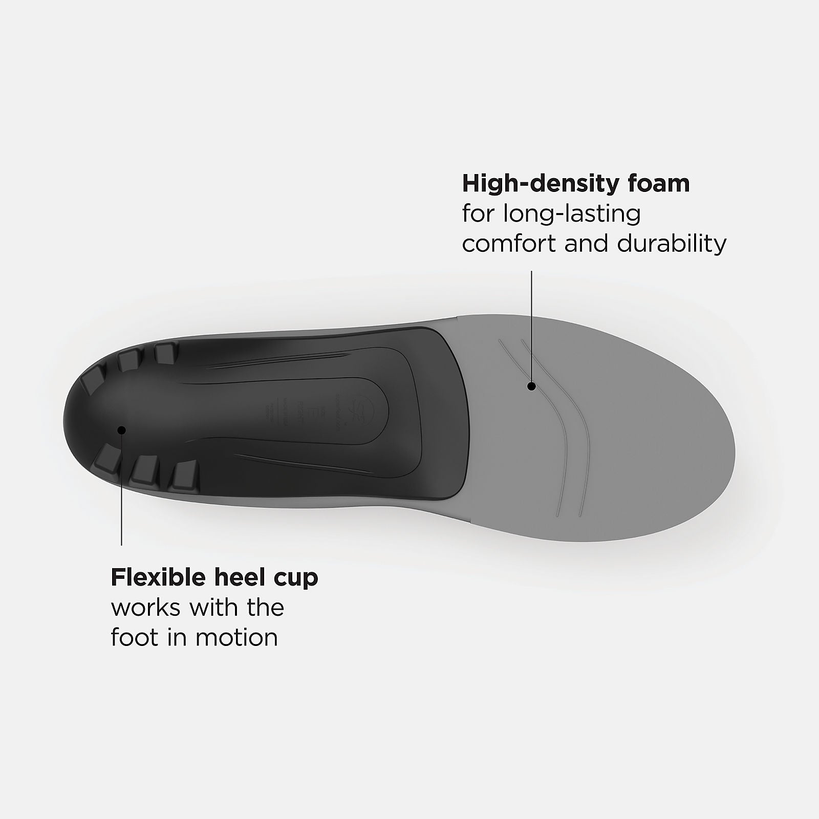 Light Grey/Black and Light Blue Casual Slim-Fit Arch Support Insole New Balance Accessories