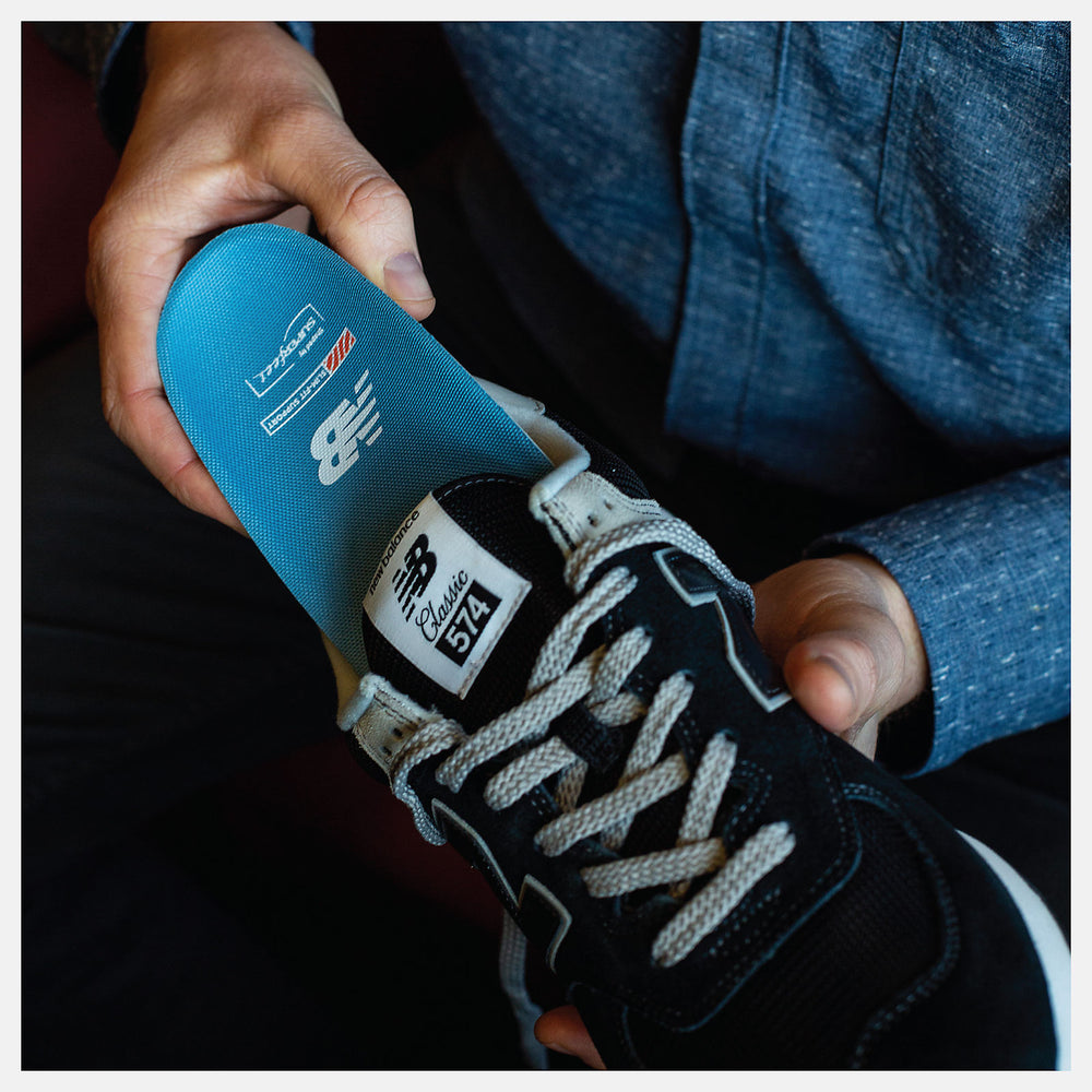 Light Grey/Black and Light Blue Casual Slim-Fit Arch Support Insole New Balance Accessories