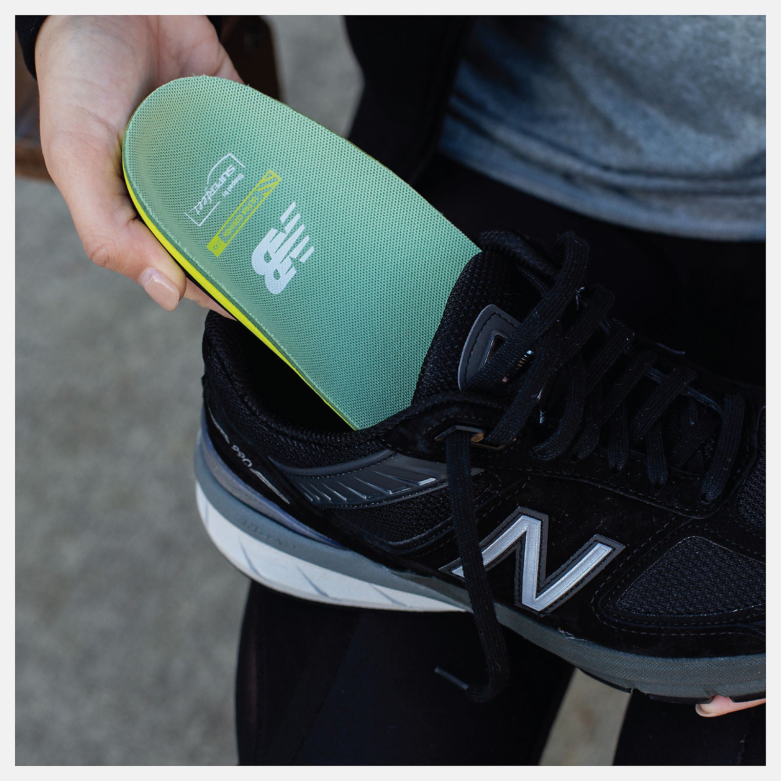 Hi Lite/Black Running Ultra Cushion CFX Insole New Balance Accessories