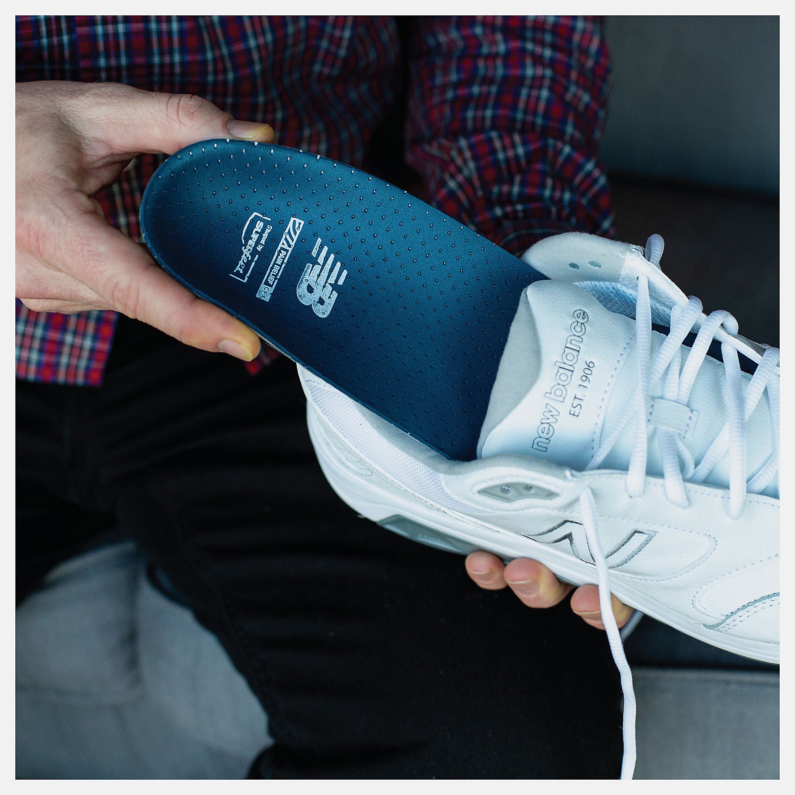 Light Grey/Black and Teal Casual Pain Relief CFX Insole New Balance Accessories