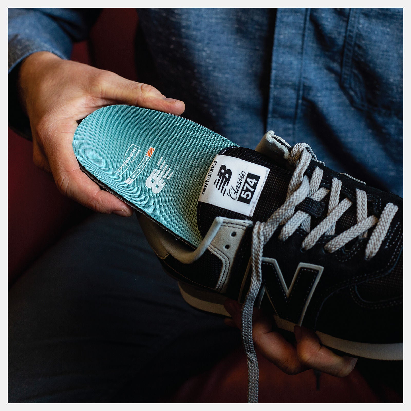 Light Grey/Black and Chalk Blue Casual Premium Cushion CFX Insole New Balance Accessories