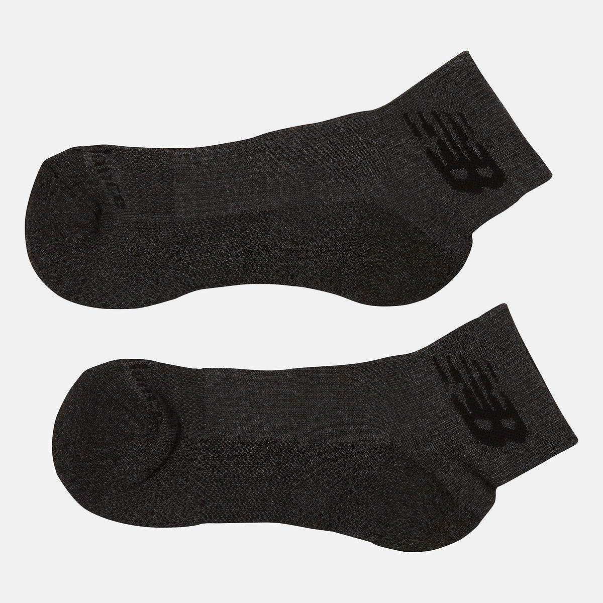 Grey Cooling Cushion Performance Quarter Socks 2 Pair New Balance Accessories