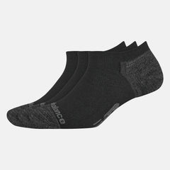 Black Strategic Cushion No Show Socks 3 Pack New Balance Accessories