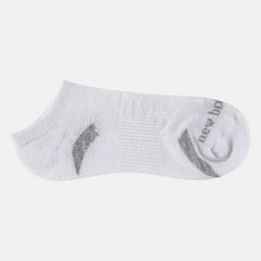 White Performance Cushion No Show Socks 3 Pack New Balance Accessories
