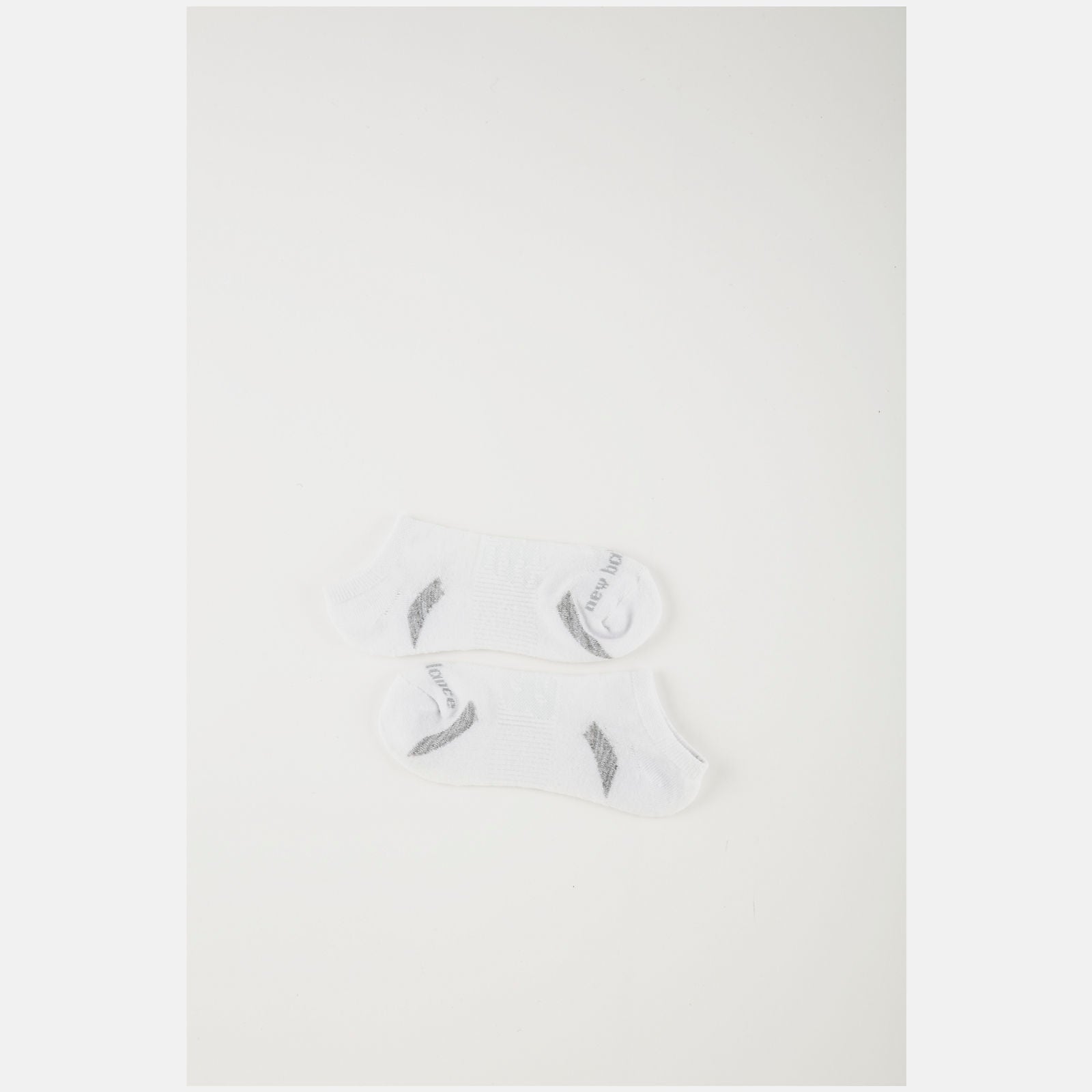 White Performance Cushion No Show Socks 3 Pack New Balance Accessories