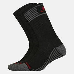 Black Performance Cushion Crew Socks 3 Pack New Balance Accessories