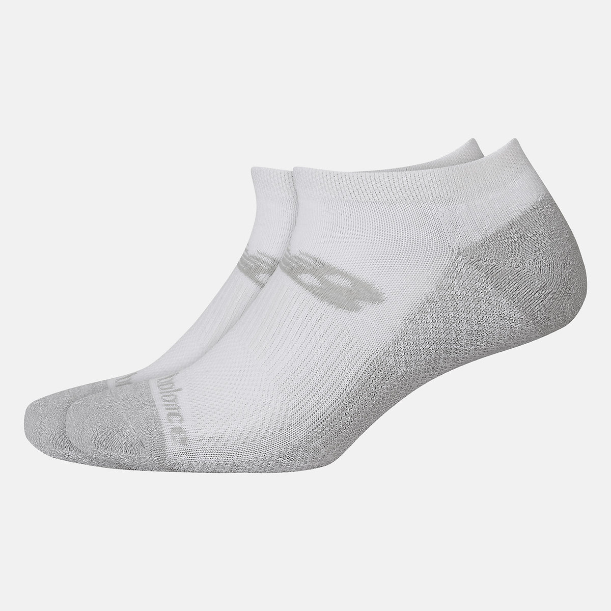 White Cooling Cushion Performance No Show Socks 2 Pair New Balance Accessories