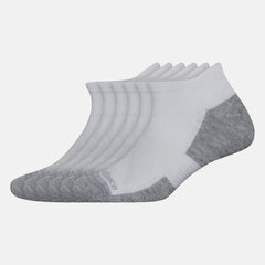 White Performance Cushion Low Cut Tab Socks 6 Pack New Balance Accessories