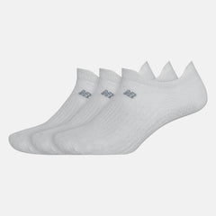 White Flat Knit Lowcut Tab Socks 3 Pack New Balance Accessories