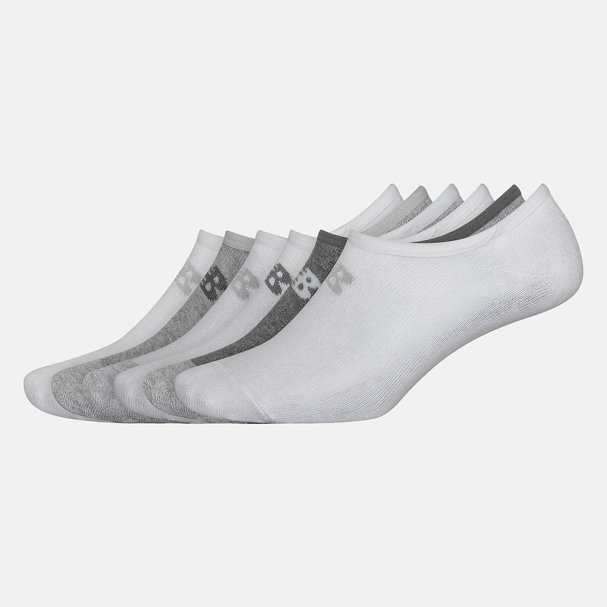 White No Show Liner Socks 6 Pack New Balance Accessories