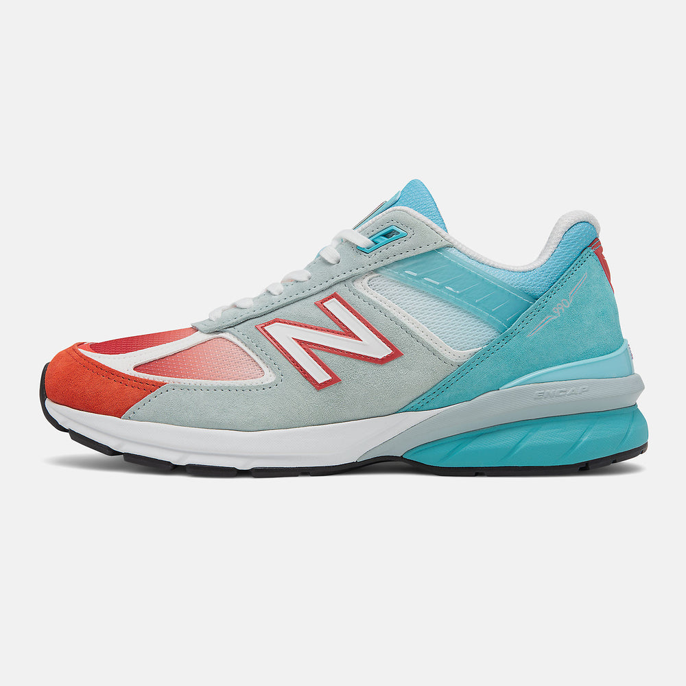 Red/White Made IN US 990v5 New Balance Shoes