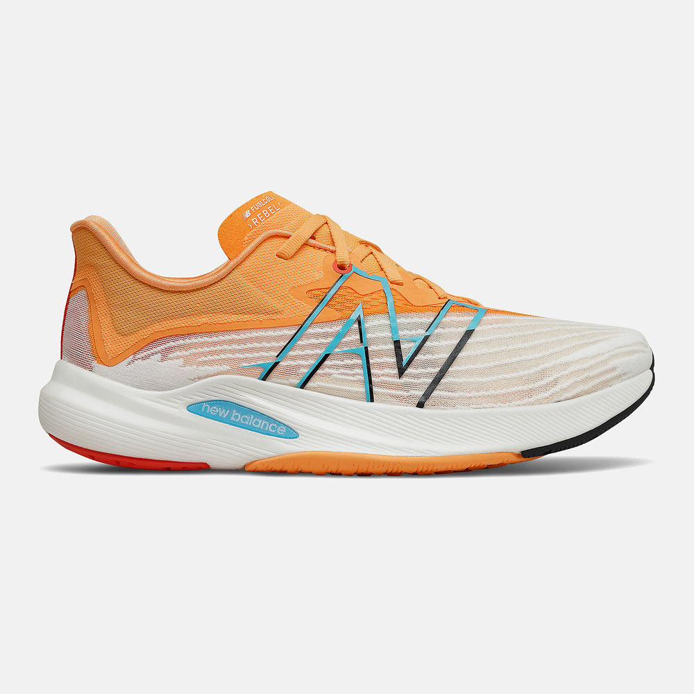 White/Habanero FuelCell Rebel v2 New Balance Shoes