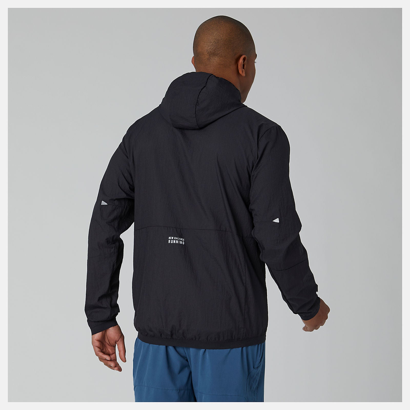 Black Impact Run Light Pack Jacket New Balance Clothing