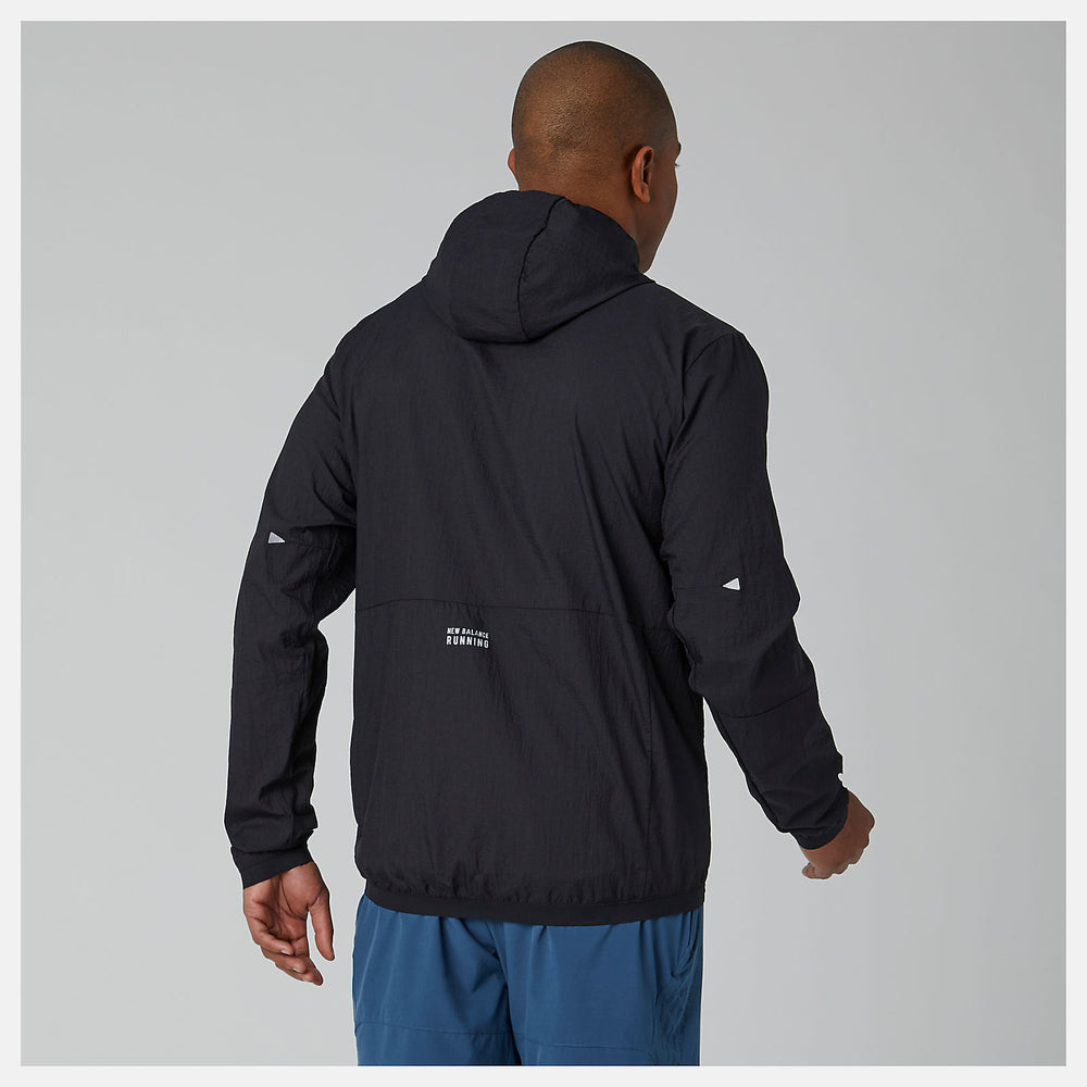 Black Impact Run Light Pack Jacket New Balance Clothing