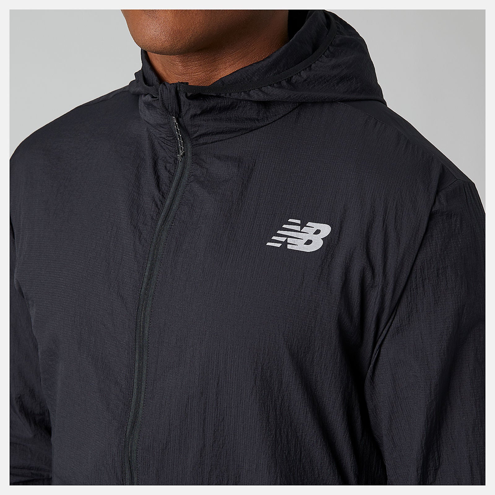 Black Impact Run Light Pack Jacket New Balance Clothing