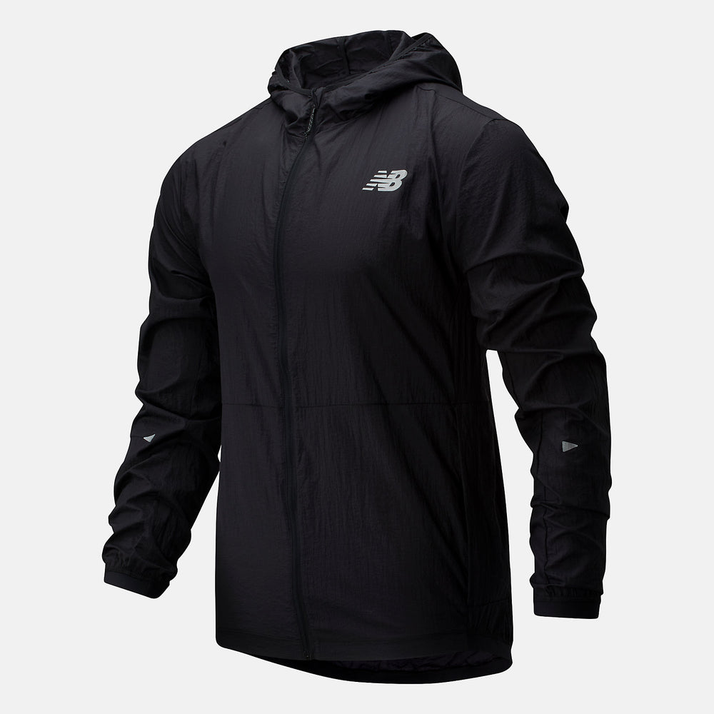 Black Impact Run Light Pack Jacket New Balance Clothing